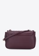 Faux leather quilted flap bag, plum, 95-4Y-400-1, Photo 2