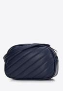 Women's quilted faux leather crossbody bag, navy blue, 97-4Y-758-1, Photo 2