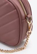 Women's quilted faux leather crossbody bag, muted pink, 97-4Y-758-1, Photo 5