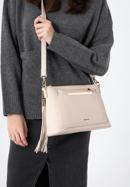 Women's crossbody bag with detachable pouch - pro eco line, light beige, 97-4Y-233-F, Photo 16