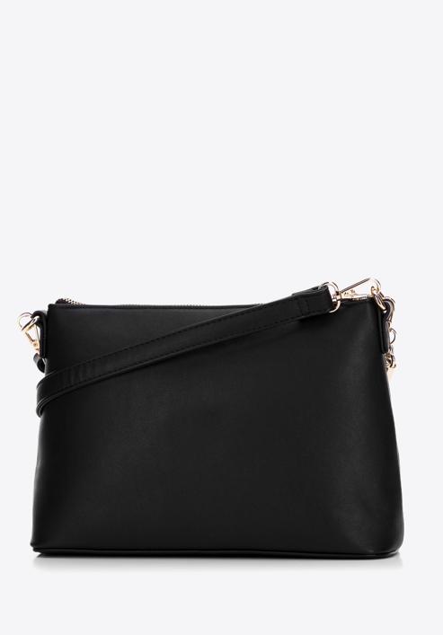 Women's crossbody bag with detachable pouch - pro eco line, black, 97-4Y-233-4, Photo 4