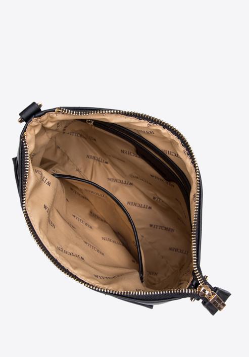 Women's crossbody bag with detachable pouch - pro eco line, black, 97-4Y-233-4, Photo 5