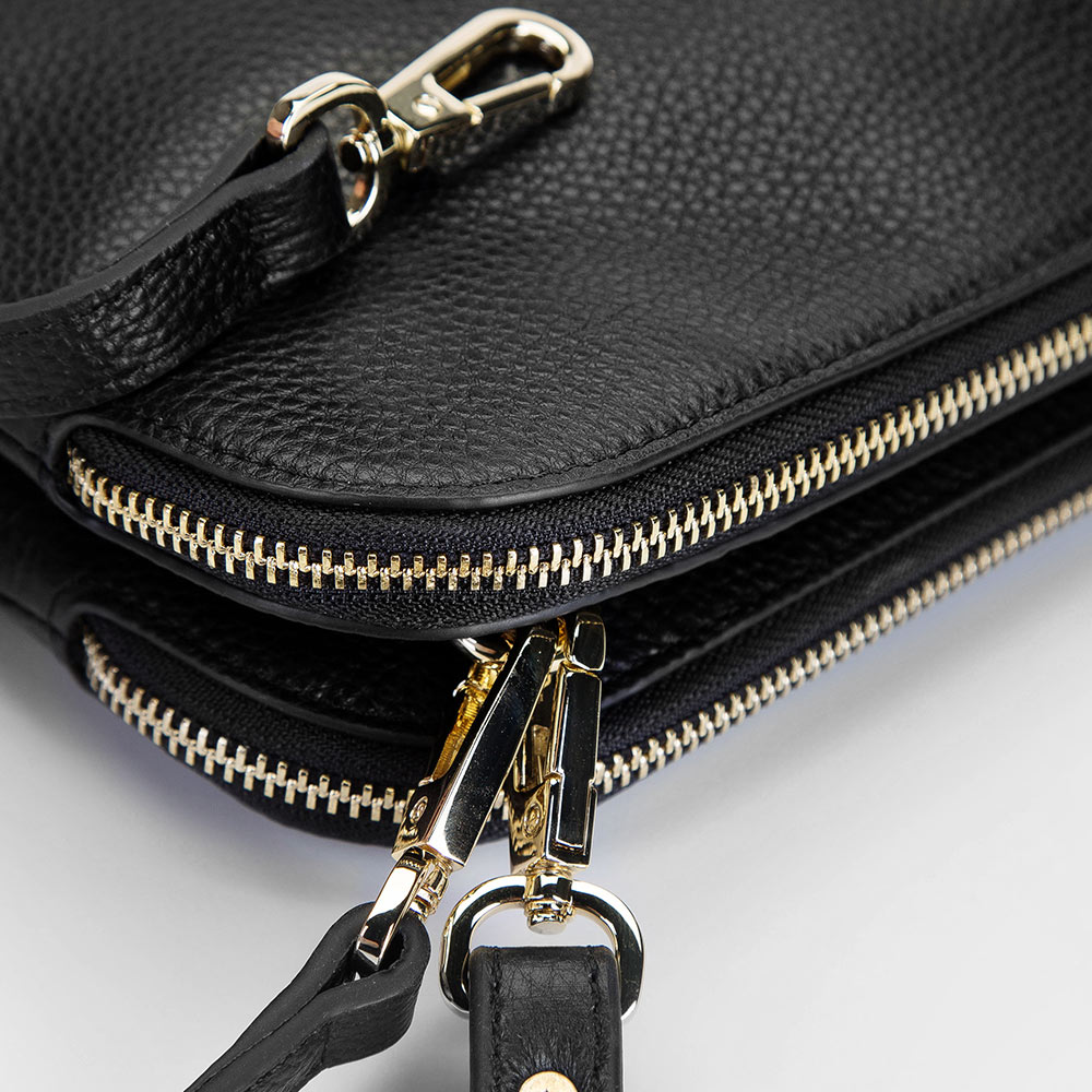 Dámska crossbody kabelka Wittchen s praktickým vzhľadom, Vyberte variant čierna