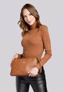 Women's leather cross body bag, cognac, 29-4E-004-5L, Photo 9