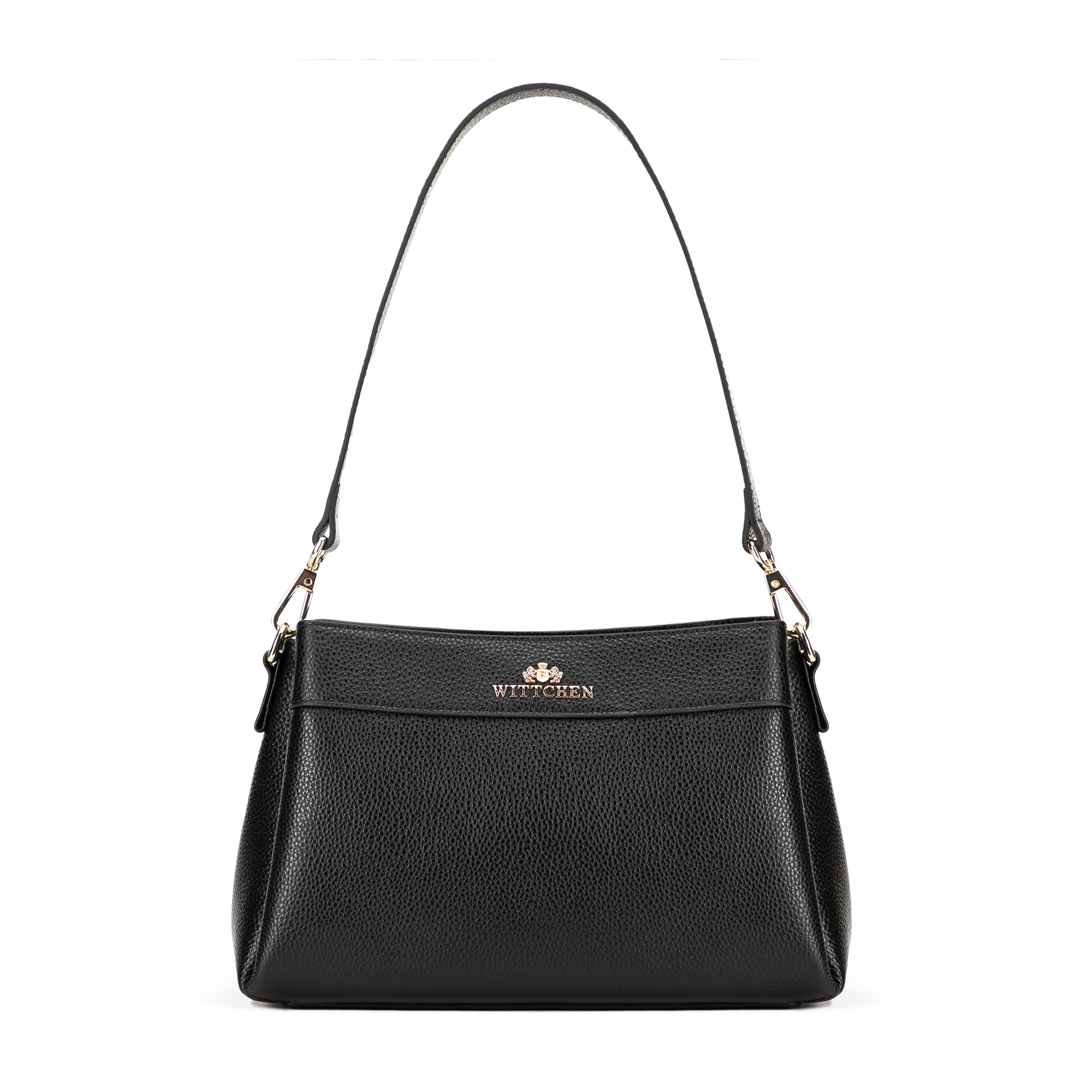 Dámska kožená crossbody kabelka z prírodnej kože – trojkomorová 101-4E-622-1G