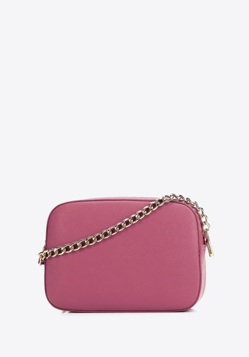 Saffiano leather chain crossbody bag, pink, 29-4E-019-P, Photo 2