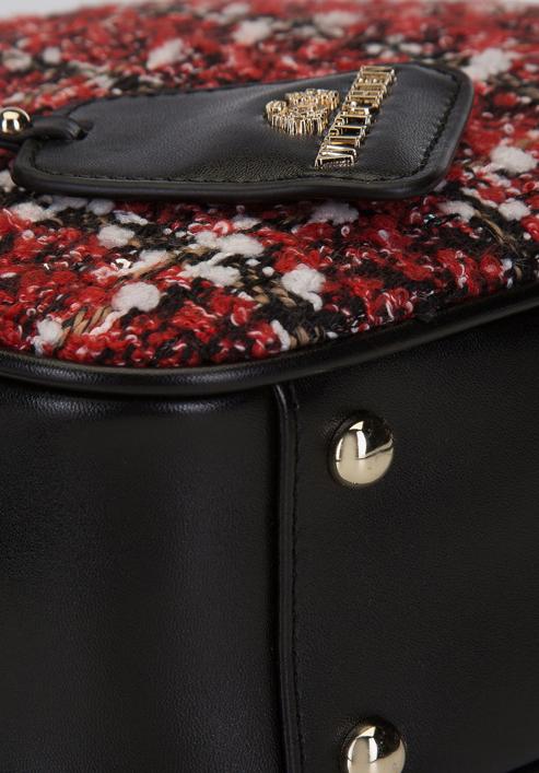 Handbag, black-red, 93-4E-316-X1, Photo 4