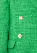 Women's boucle fitted blazer, green, 98-9X-500-P-S, Photo 5
