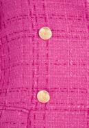 Women's boucle fitted blazer, pink, 98-9X-500-7-M, Photo 6