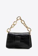 Faux leather mini handbag, black, 95-4Y-766-1, Photo 2