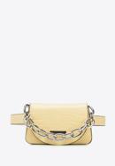 Faux leather mini handbag, yellow, 95-4Y-766-Y, Photo 3