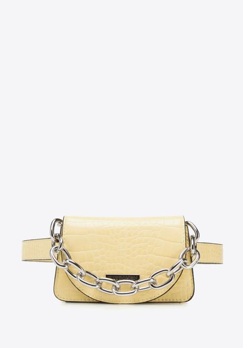 Faux leather mini handbag, yellow, 95-4Y-766-Z, Photo 3