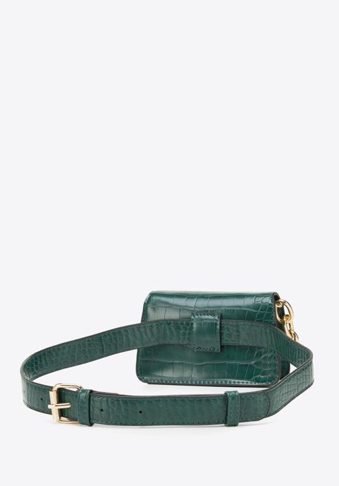 Faux leather mini handbag, green, 95-4Y-766-4, Photo 4