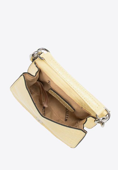Faux leather mini handbag, yellow, 95-4Y-766-Y, Photo 5