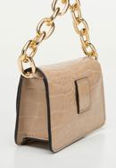 Faux leather mini handbag, beige, 95-4Y-766-4, Photo 6