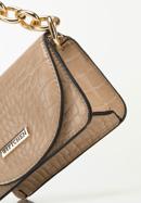 Faux leather mini handbag, beige, 95-4Y-766-4, Photo 7
