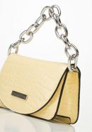 Faux leather mini handbag, yellow, 95-4Y-766-Y, Photo 7