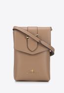 Women's leather mini purse, beige, 95-2E-601-33, Photo 1