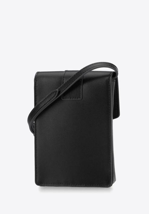 Women's leather mini purse, black, 95-2E-601-6, Photo 2