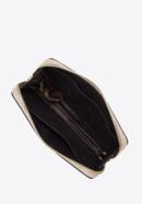 Damska minitorebka skórzana z grubym łańcuchem, beżowy, 95-2E-629-9, Zdjęcie 3