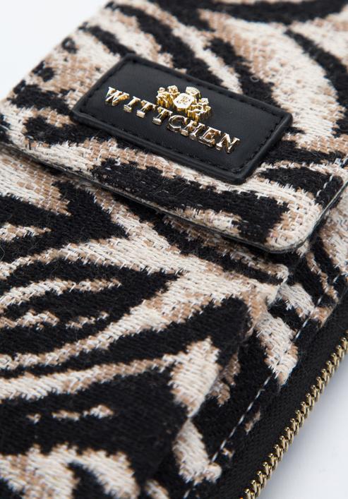 Women's patterned mini handbag, brown-black, 97-2E-506-X1, Photo 6