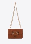 Women's mini chain clutch bag, brown, 97-4Y-760-P, Photo 3
