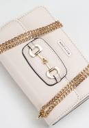 Women's mini chain clutch bag, cream, 97-4Y-760-P, Photo 5