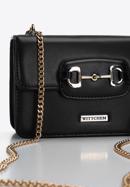 Women's mini chain clutch bag, black, 97-4Y-760-5, Photo 5