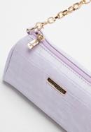 Small baguette bag with interchangeable shoulder straps, light violet, 94-4Y-708-P, Photo 4