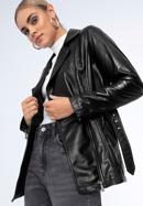Women's leather biker jacket, black, 97-09-803-4-XL, Photo 2