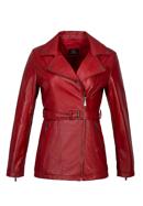 Women's leather biker jacket, red, 97-09-803-D3-2XL, Photo 20