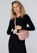 Women's monogram leather waist bag, muted pink, 98-3E-600-0, Photo 15