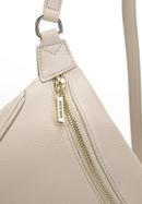 Women's leather waist bag, light beige, 98-3E-620-1S, Photo 4