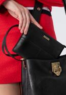 Women's faux leather clutch bag, black, 98-4Y-401-9, Photo 17