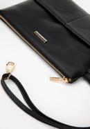 Women's faux leather clutch bag, black, 98-4Y-401-5, Photo 4