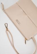 Women's faux leather clutch bag, beige, 98-4Y-401-5, Photo 4