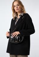 Women's ruched faux leather wrist bag, black, 97-3Y-526-3, Photo 15