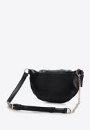 Women's ruched faux leather wrist bag, black, 97-3Y-526-3, Photo 2