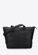 Leather winged shopper bag, black, 94-4E-902-0, Photo 1