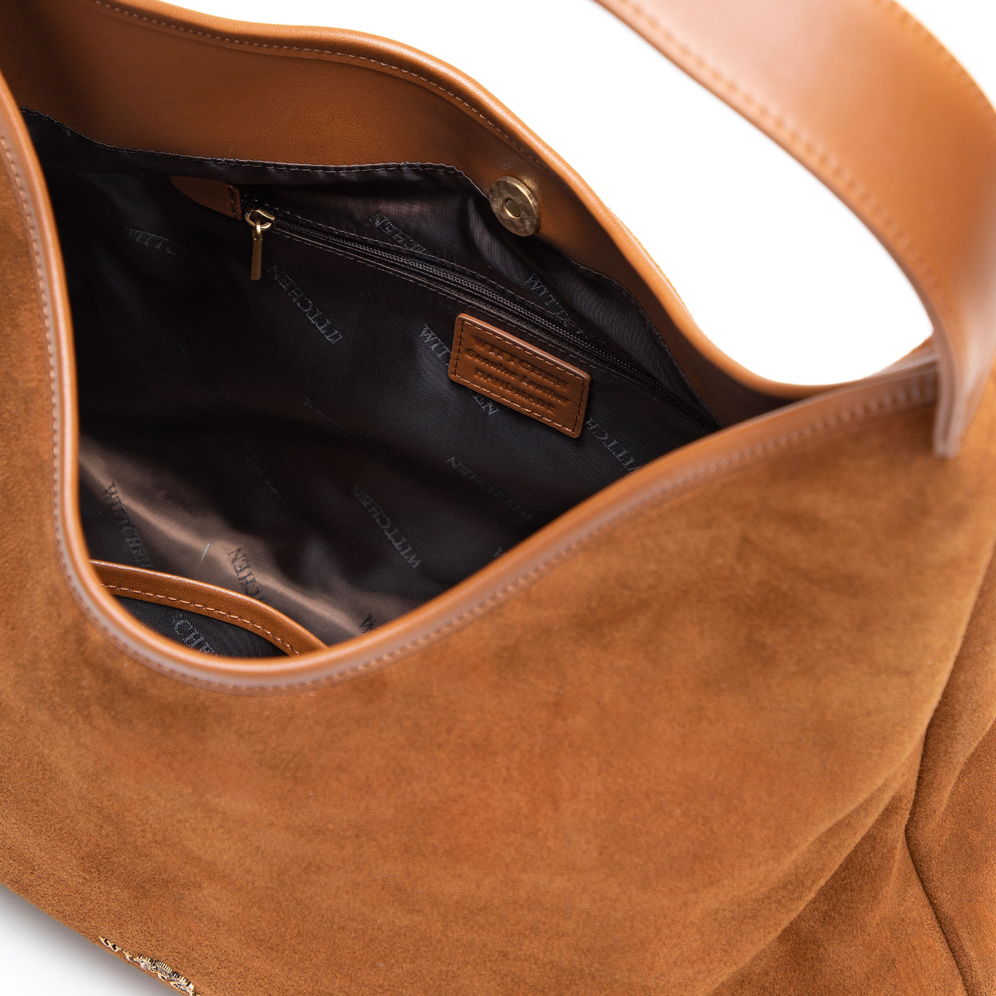 Svetlohnedá dámska shopper kabelka Wittchen z prírodnej kože s elegantným vzhľadom, Vyberte variant svetlohnedá