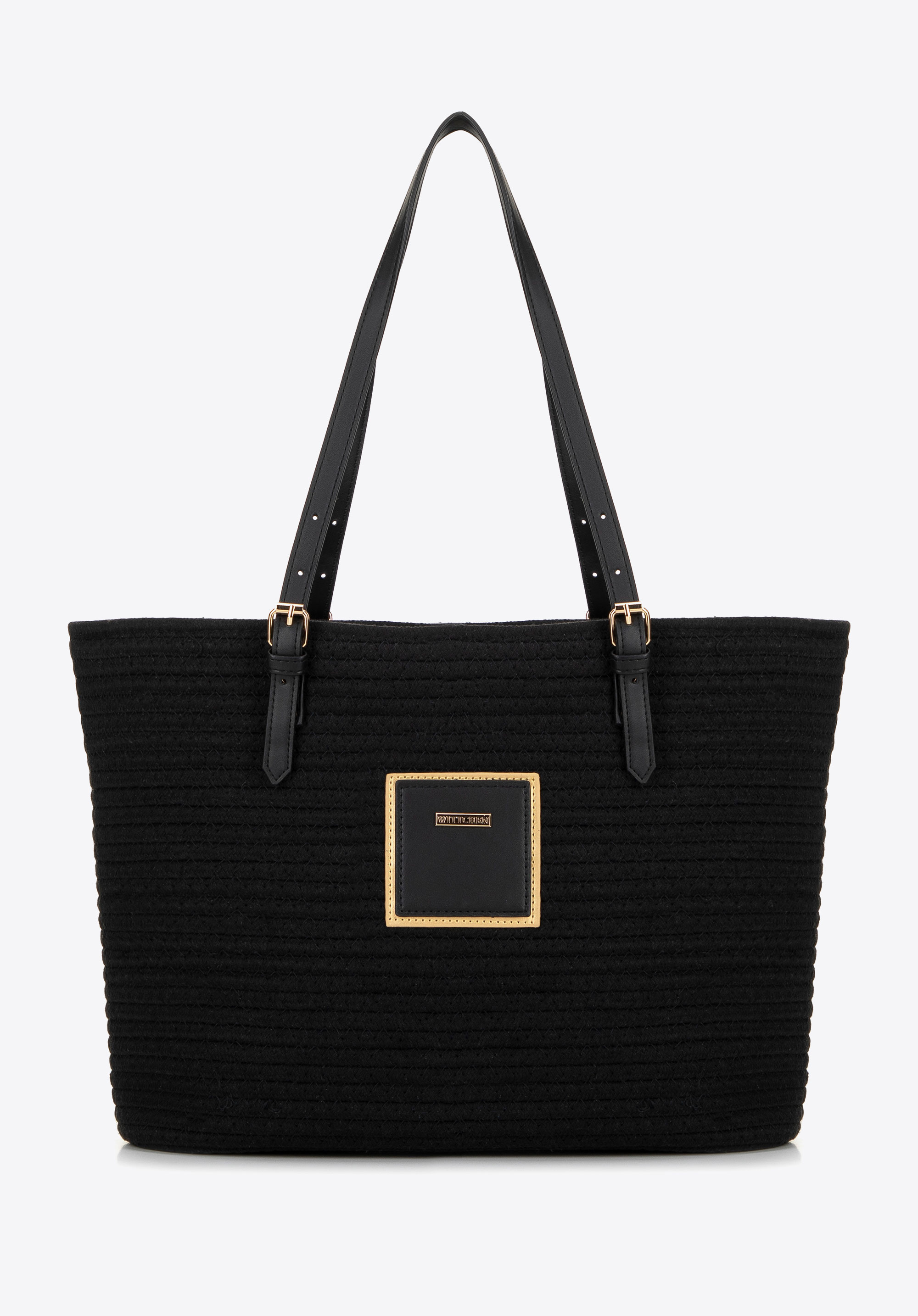 Women's cotton blend shopper bag