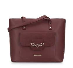 Handbag, burgundy, 95-4Y-413-3, Photo 1
