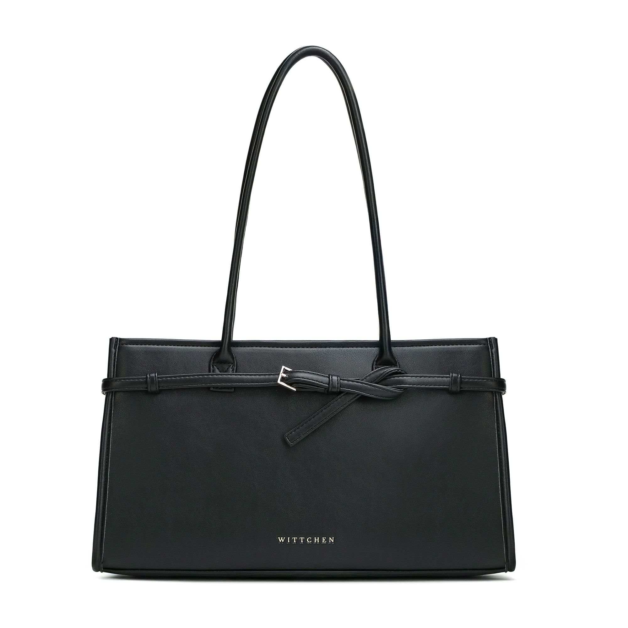 Dámska shopper kabelka z ekologickej kože čierna 102-4Y-415-1, Vyberte variant čierna