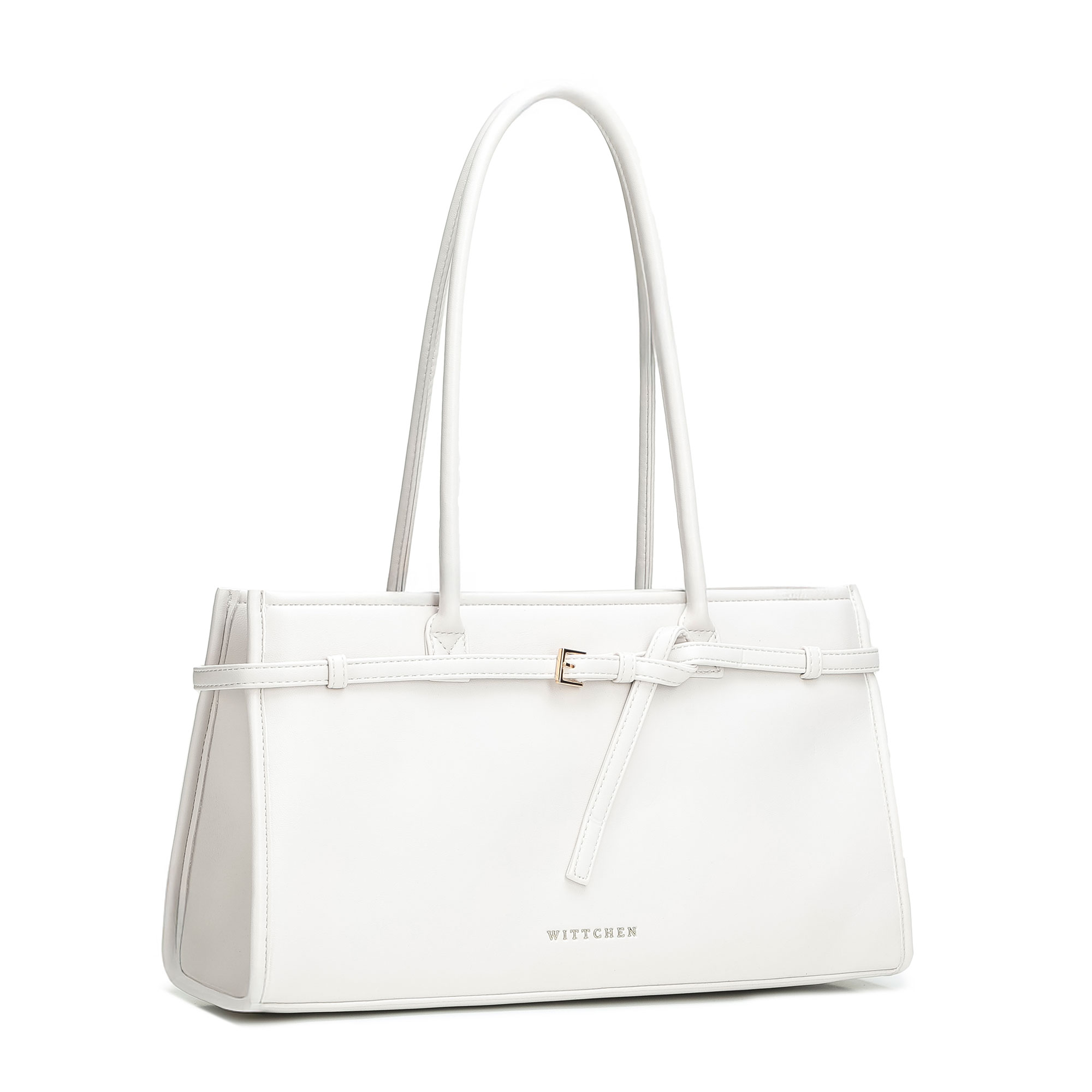 Smotanová dámska shopper kabelka Wittchen s elegantným vzhľadom, Vyberte variant lomená biela