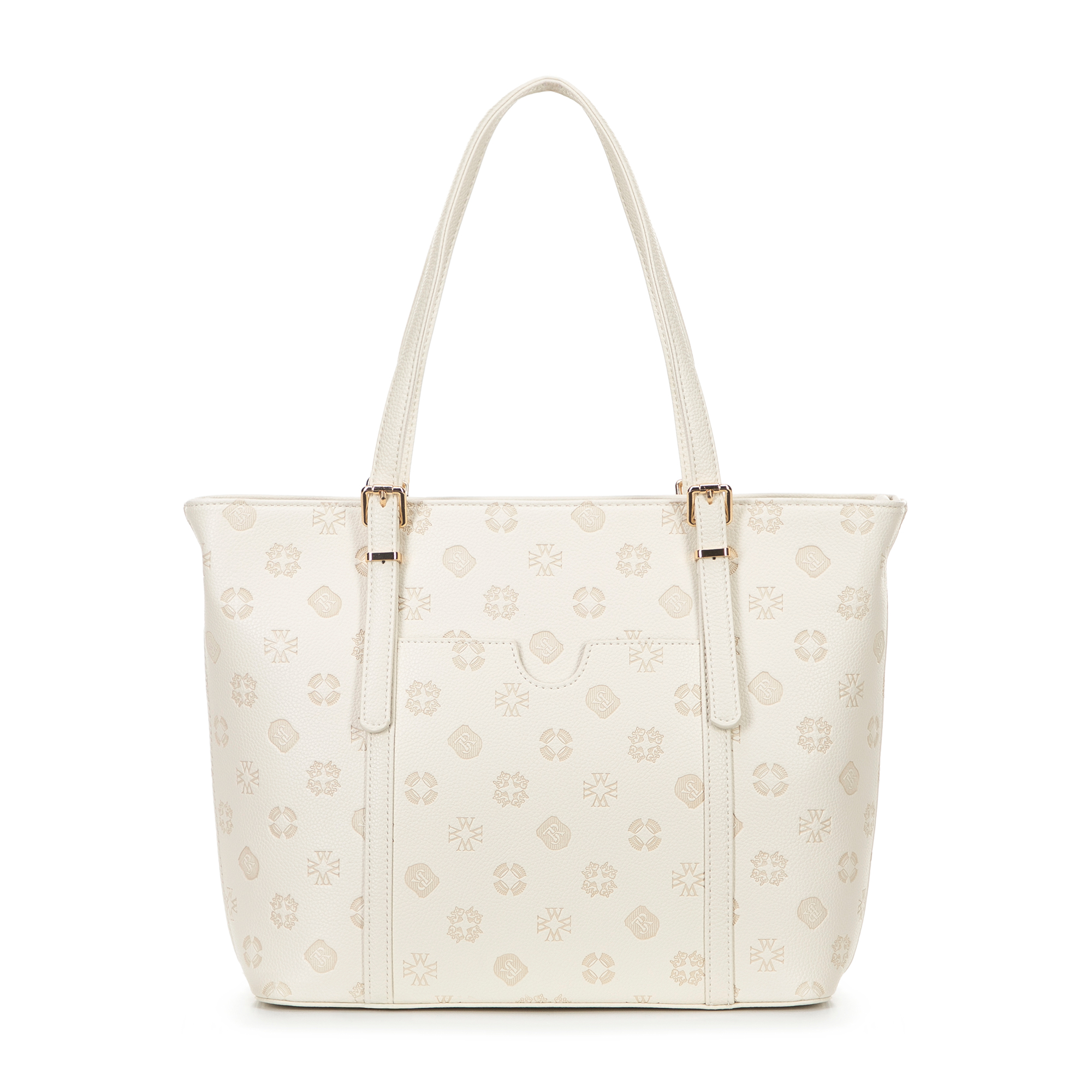 Krémová dámska shopper kabelka Wittchen z imitácie kože, Vyberte variant krémová