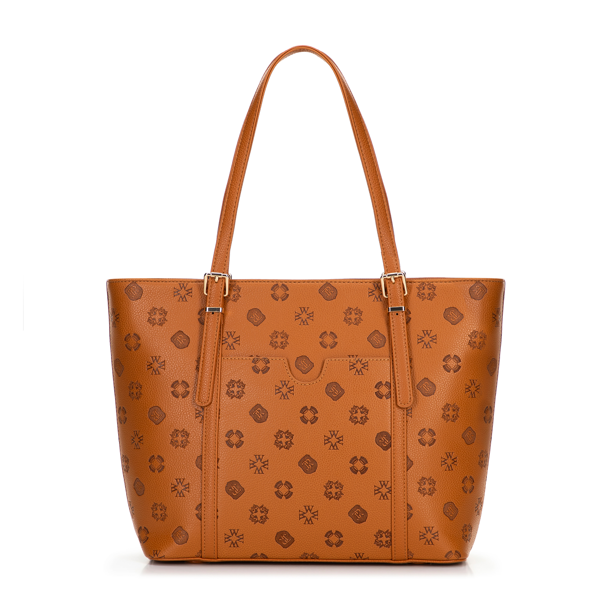Dámska shopper kabelka z ekologickej kože hnedá 101-4Y-P05-5, Vyberte variant hnedá