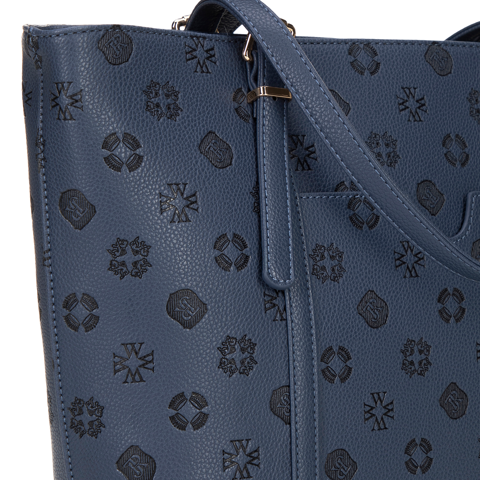 Dámska shopper kabelka z ekologickej kože modrá 101-4Y-P05-7, Vyberte variant granatová