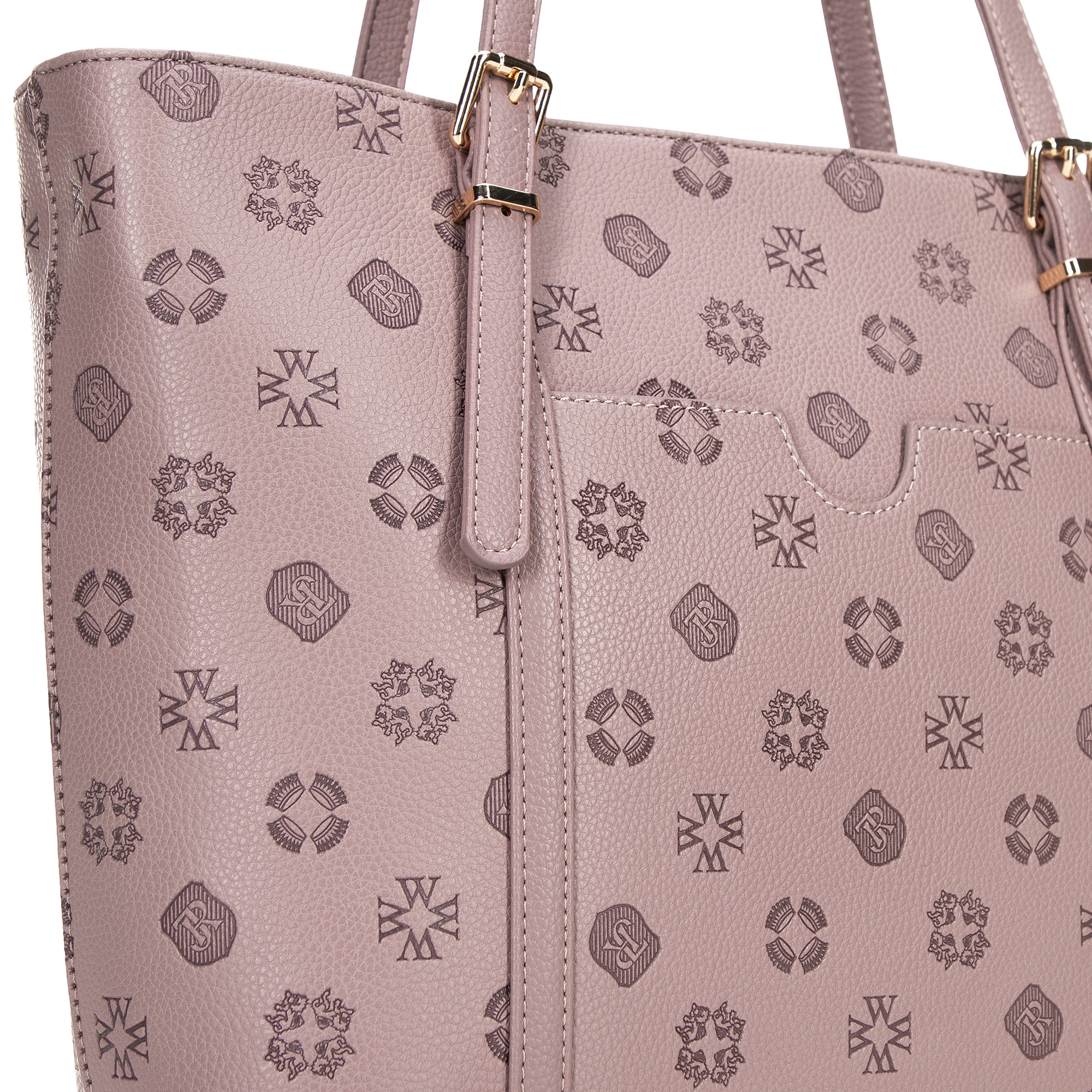 Ružová dámska shopper kabelka Wittchen z imitácie kože, Vyberte variant staroružová