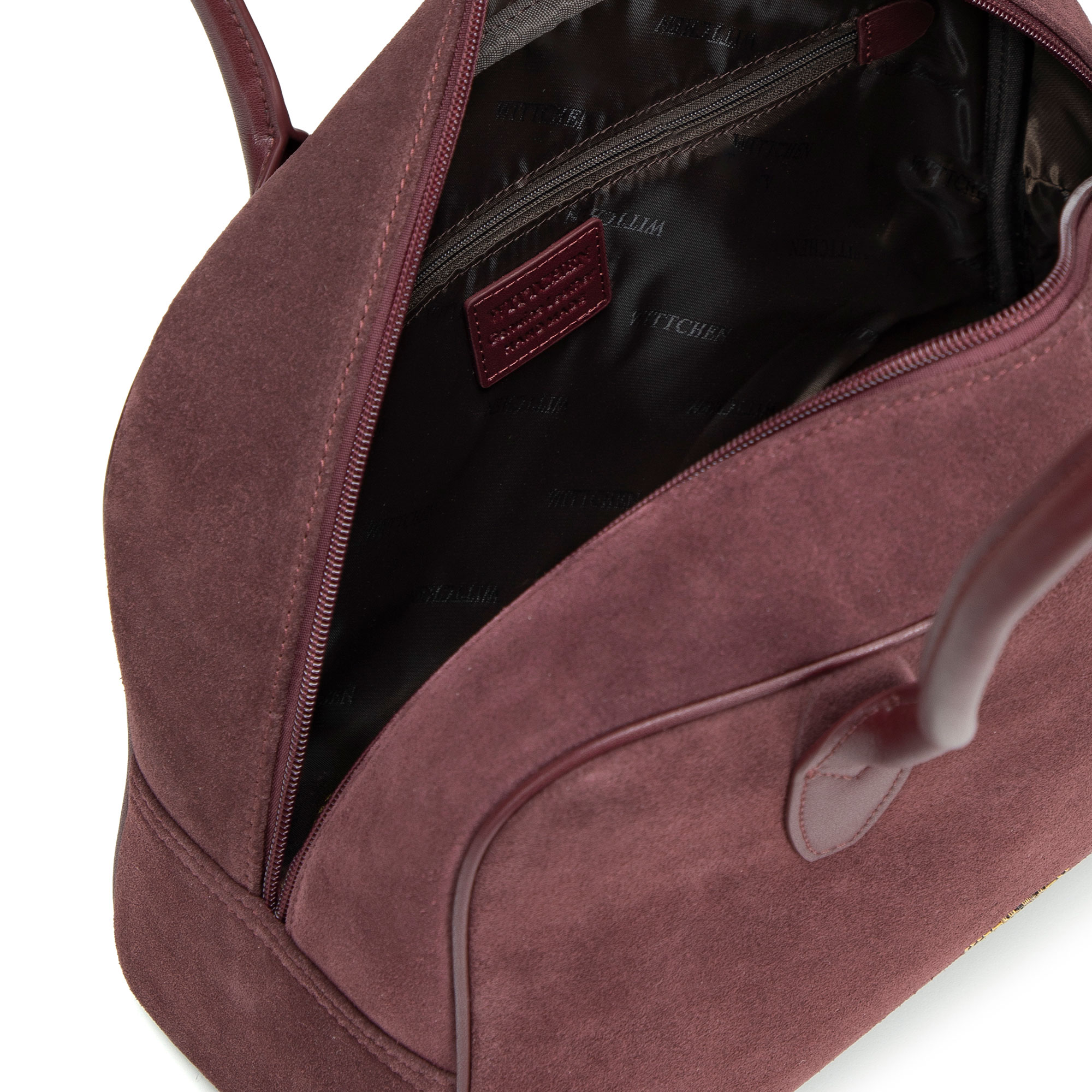 Bordová dámska shopper kabelka Wittchen z prírodnej kože s čistým vzhľadom, Vyberte variant burgund