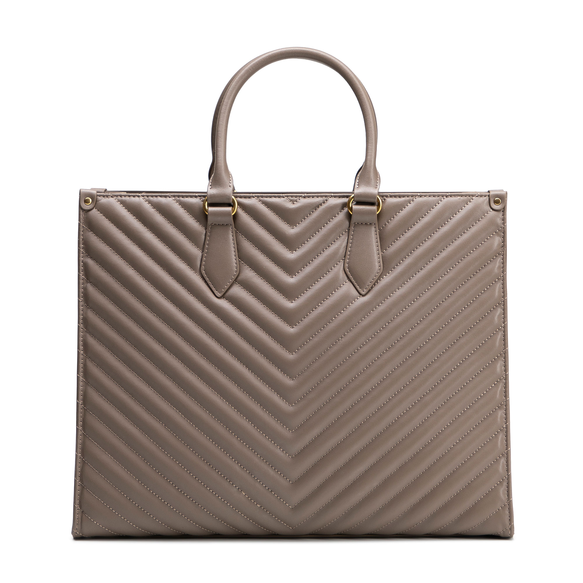 Dámska shopper kabelka Wittchen z prírodnej kože s elegantným vzhľadom, Vyberte variant tmavo béžová